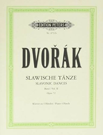 DVORAK:SLAVONIC DANCES OP.72 VOL.2 4 HANDS