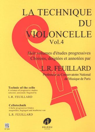 FEUILLARD:LA TECHNIQUE DU VIOLONCELLE VOL.4