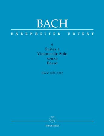 BACH J.S.:6 SUITES A VIOLONCELLO SOLO SENZA BASSO BWV 1007-1012