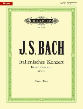 BACH J.S.:ITALIAN CONCERTO BWV 971 PIANO