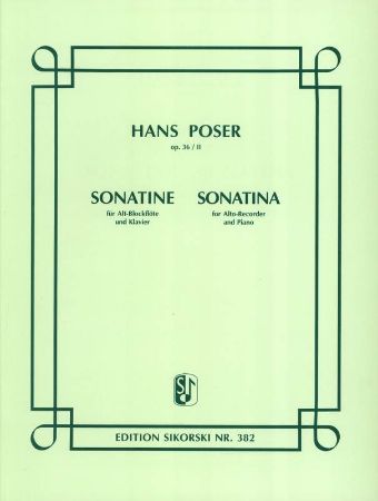 POSER:SONATINE OP.36/II FOR ALTO-RECORDER AND PIANO