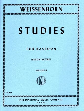 WEISSENBORN:STUDIES OP.8 VOL.2 BASSOON