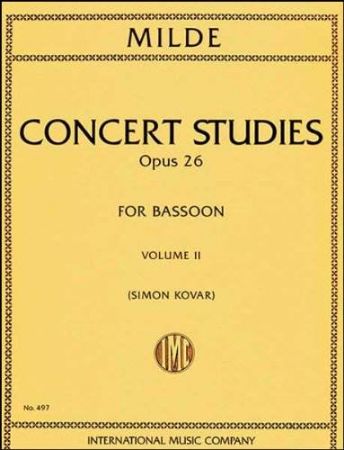 MILDE:CONCERT STUDIES OP.26 VOL.2 BASSOON