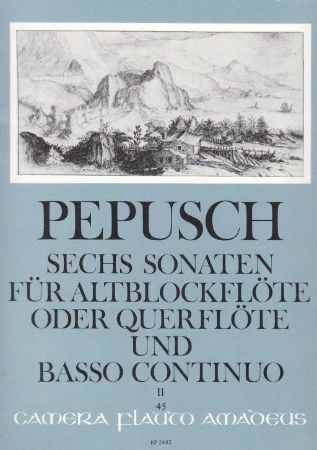 PEPUSCH:SECHS SONATEN VOL.2  FUR ALTBLOCKFLOTE ODER QUERFLOTE UND BASSO CON.