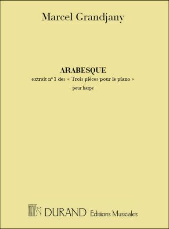 GRANDJANY:ARABESQUE POUR HARPE