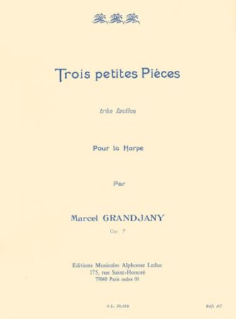 GRANDJANY:TROIS PETITES PIECES HARP