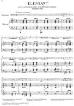 SAINT-SAENS:ELEPHANT FROM THE CARNIVAL OF THE ANIMALS FOR DOUBLE BASS AND PIANO