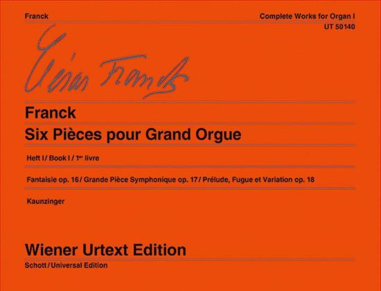 FRANCK:SIX PIECES 1, POUR GRANDE ORGUE