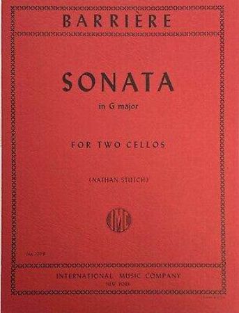 BARRIERE:SONATA IN G MAJOR FOR TWO CELLOS