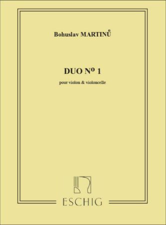 MARTINU:DUO NO.1 POUR VIOLON  VIOLONCELLE