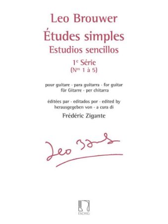 BROUWER:ETUDES SIMPLES SERIE 1 NO.1 a 5