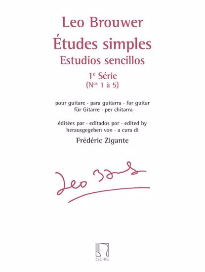 BROUWER:ETUDES SIMPLES SERIE 1 NO.1 a 5