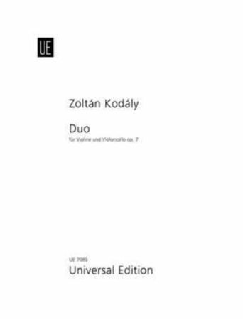 KODALY Z:DUO OPUS 7,VIOLIN AND CELLO