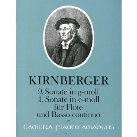 KIRNBERGER:9.SONATE IN G-MOLL/4.SONATE IN E-MOLL FUR FLOTE UND BASSO CON.