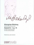 WEINBERG:KONZERT NR.1 OP.75 FLUTE & PIANO