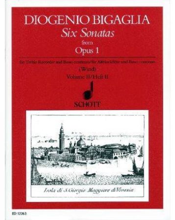 DIGENIO BIGAGLIA:SIX SONATAS OP.1 VOL.2