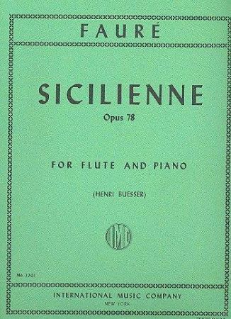 FAURE:SICILIENNE OP.78 FLUTE AND PIANO