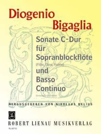 BIGAGLIA:SONATE IN C-DUR SOPRANBLOCKFLOTE