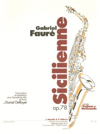 FAURE:SICILIENNE OP.78 SAXOPHONE ALTO & PIANO