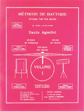 AGOSTINI D:METHODE DE BATTERIE VOL.1