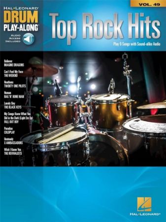 TOP ROCK HITS PLAY ALONG DRUM + AUDIO ACCESS