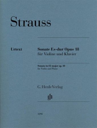 STRAUSS R.:SONATE ES-DUR OP.18 FOR VIOLIN AND PIANO