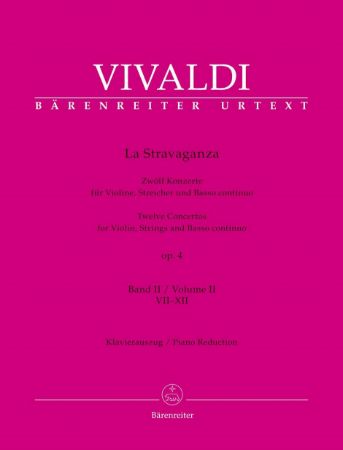 VIVALDI:LA STRAVAGANZA 12 CONCERTOS FOR VIOLIN,STRINGS AND BASSO CON.OP.4 VOL.2