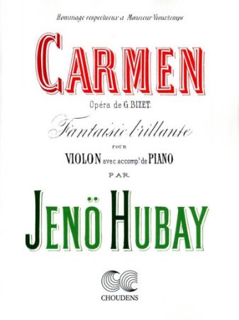 BIZET/HUBAY:CARMEN VIOLON & PIANO