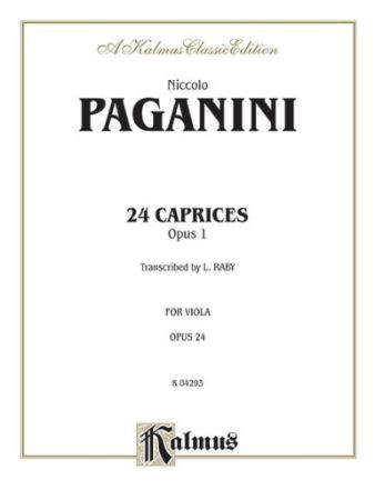PAGANINI:24 CAPRICES OP.1 FOR VIOLA