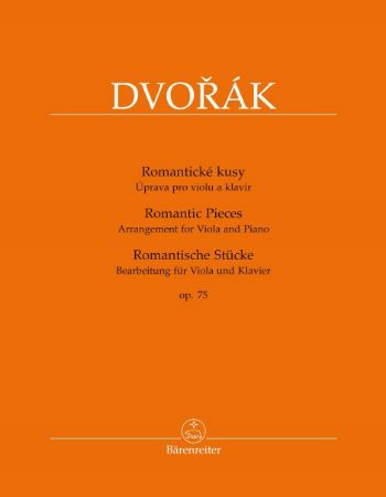 DVORAK:ROMANTIC PIECES OP.75 FOR VIOLA AND PIANO