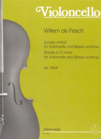 FESCH:SONATA D-MOLL OP.XIII/4 CELLO AND PIANO