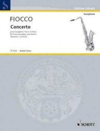 FIOCCO:CONCERTO FOR cello (tenor saxophone) and PIANO