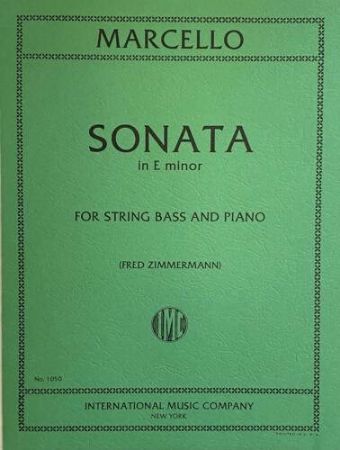 MARCELLO:SONATE IN E MINOR STRING BASS AND PIANO