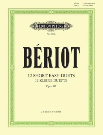 BERIOT:12 HORT EASY DUETS OP.87 2 VIOLINS