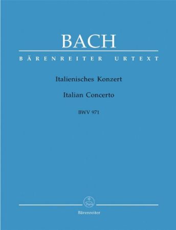 BACH J.S.:ITALIAN CONCERTO FOR PIANO BWV 971