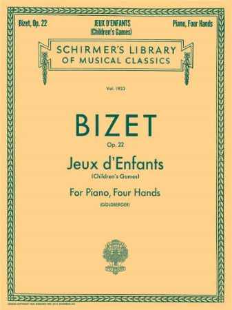 BIZET:JEUX D'ENFANTS FOR PIANO FOUR HANDS