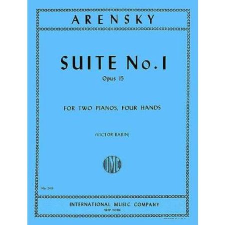 ARENSKY:SUITE NO.1 OP.15 TWO PIANOS