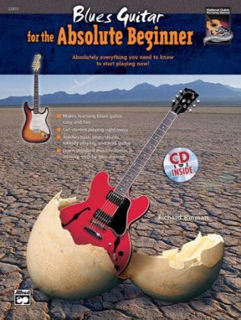 HINMAN:BLUES GUITAR FOR THE ABSOLUTE BEGINNER + CD
