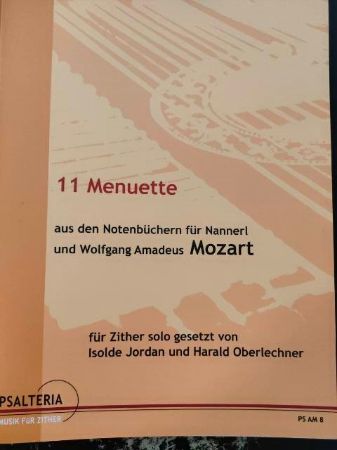 MOZART:11 MENUETTE ZITHER
