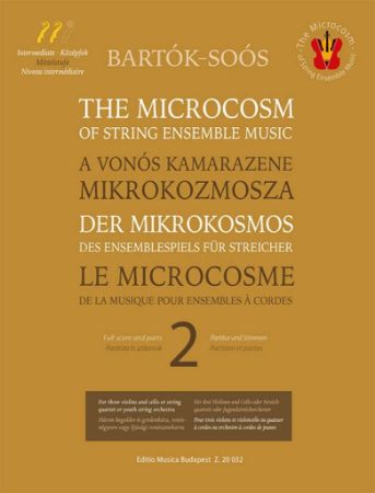 BARTOK:THE MICROCOCOSM 2 STRING ENSEMBLE MUSIC SCORE AND PARTS + AUDIO ACCESS