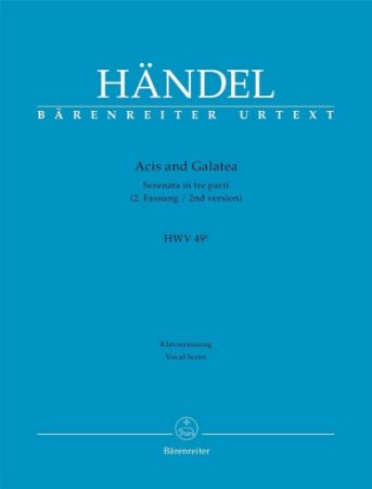 HANDEL:ACIS AND GALATEA VOCAL SCORE (2ND VERSION)