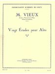 VIEUX M:VINGT ETUDES POUR ALTO (VIOLA)