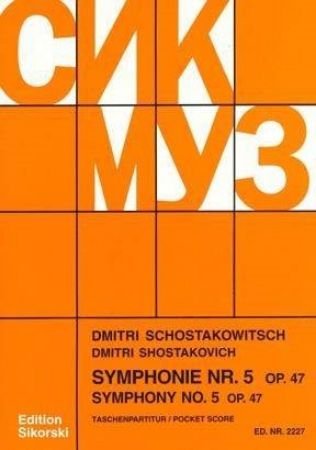 SHOSTAKOVICH:SYMPHONY NO.5,OP.47 STUDY SCORE