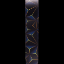 PAS ZA KITARO PLANET WAVES PRINTED LEATHER GUITAR STRAP Optic Art