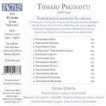 PEGOLOTTI:TRATTENIMENTI ARMONICI OPERA PRIMA 1698/OPERA QVINTA