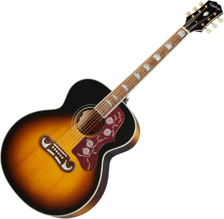 EPIPHONE ELEKTRO AKUSTIČNA KITARA J-200 Aged Vintage Sunburst Gloss