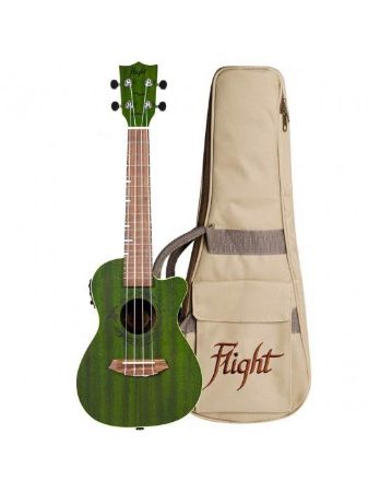 FLIGHT CONCERT UKULELE DUC380 CEQ Jade s torbo