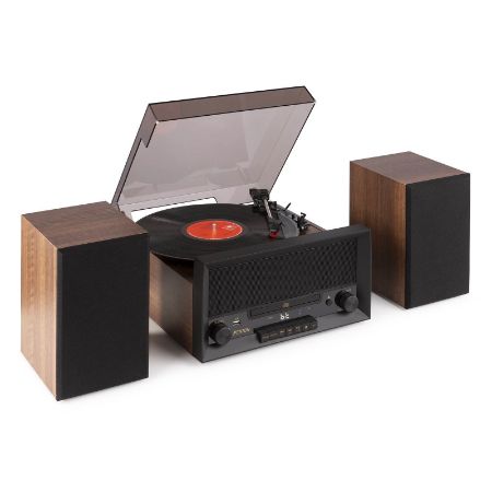 Fenton gramofon RP135WSET Record Player 60’s Combi with Speakers BT