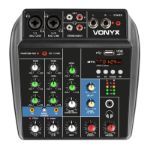 VONYX VMM100 Audio Mixer with USB/BT