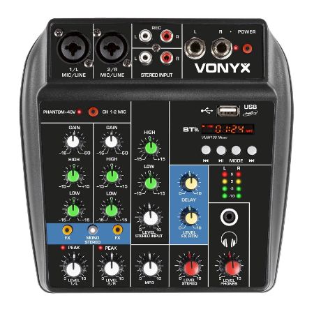 VONYX VMM100 Audio Mixer with USB/BT